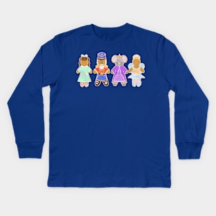 Gingerbread Ensemble Kids Long Sleeve T-Shirt